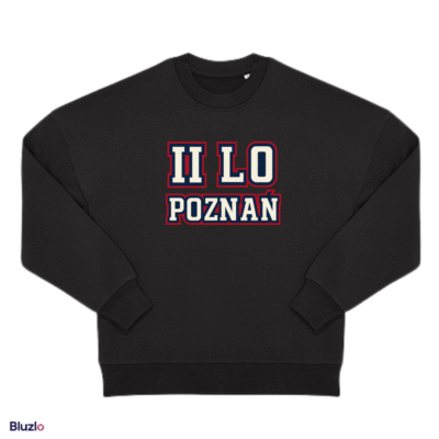 Bluza boxy bez kaptura II LO Poznań