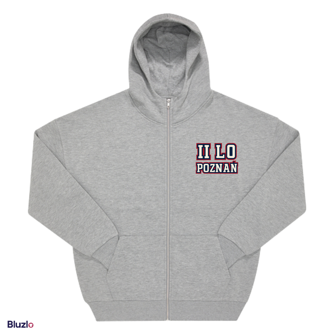 Bluza boxy rozpinana II LO Poznań
