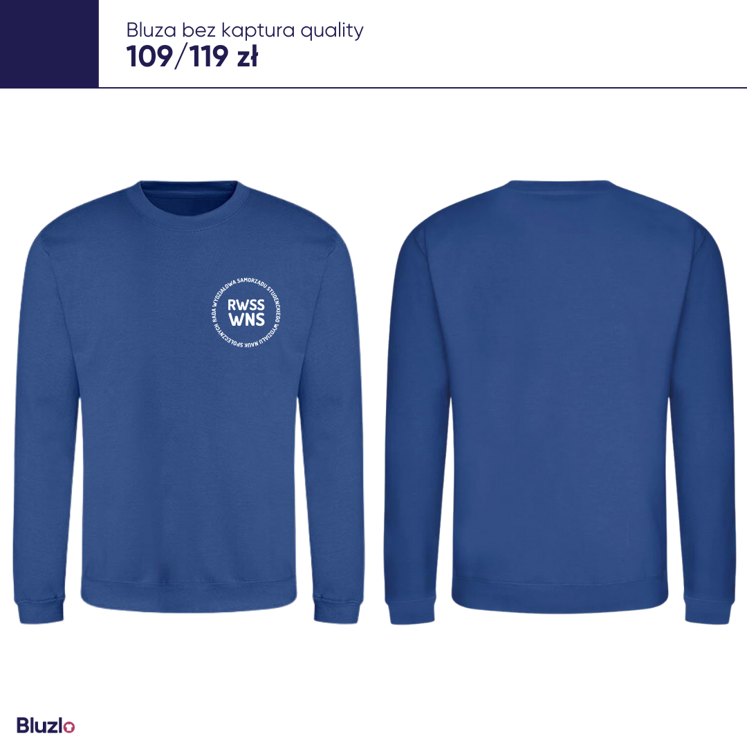 Bluza bez kaptura WNS UWM - obrazek 3