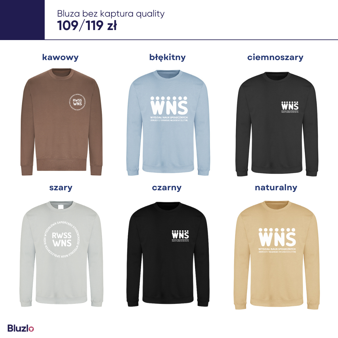 Bluza bez kaptura WNS UWM - obrazek 5
