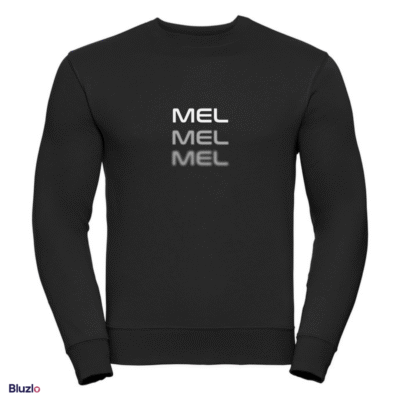 Bluza bez kaptura premium nadruk MEL MEL MEL