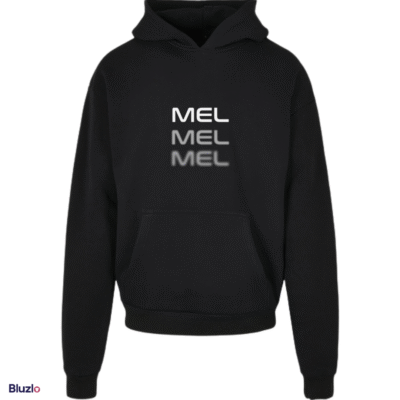 Bluza oversize ultra heavy wzór MEL MEL MEL