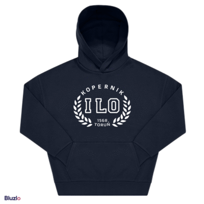 Bluza boxy z kapturem I LO Toruń