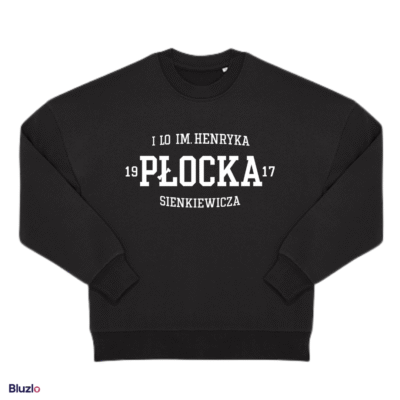 Bluza boxy bez kaptura I LO Płońsk