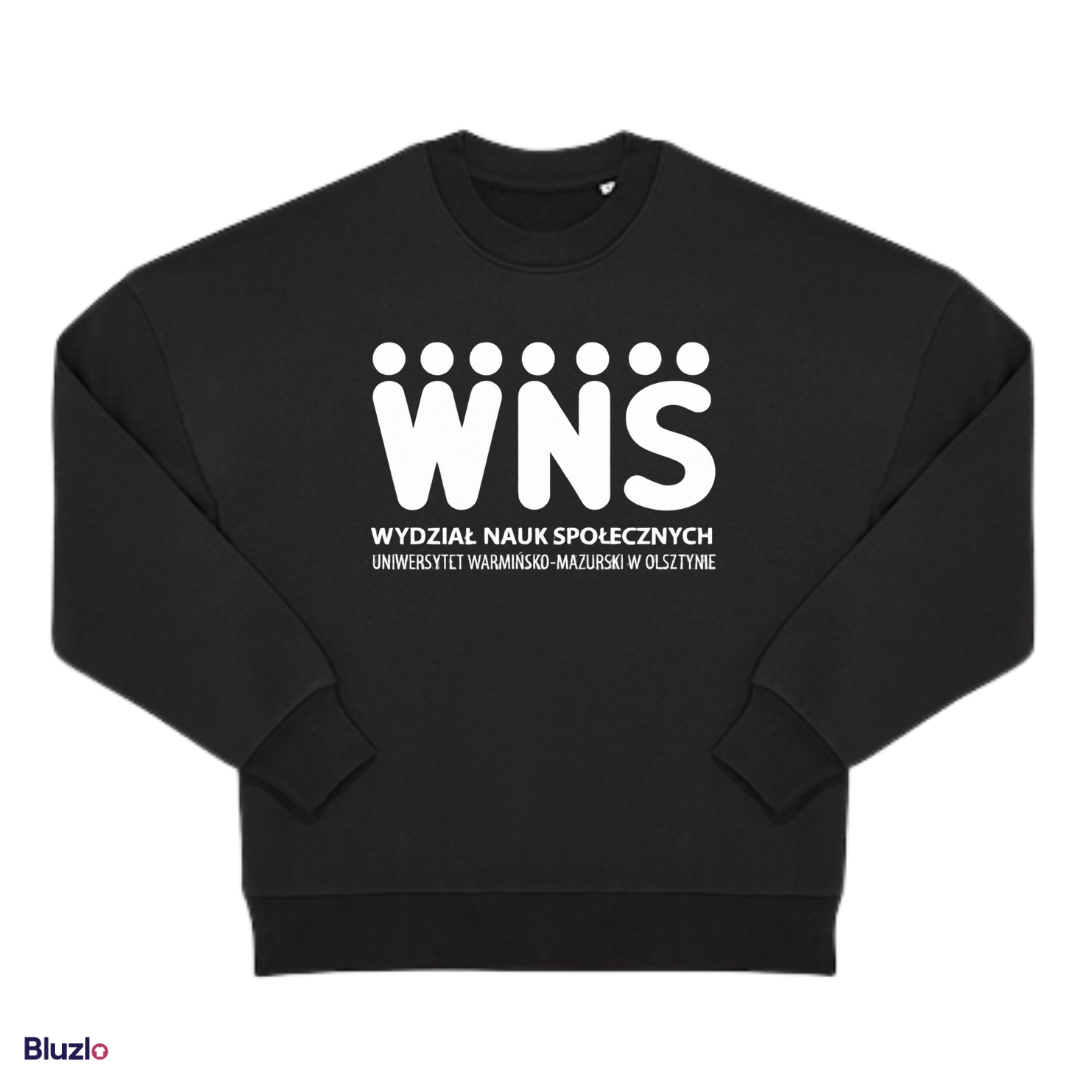 Bluza boxy bez kaptura WNS UWM - obrazek 2