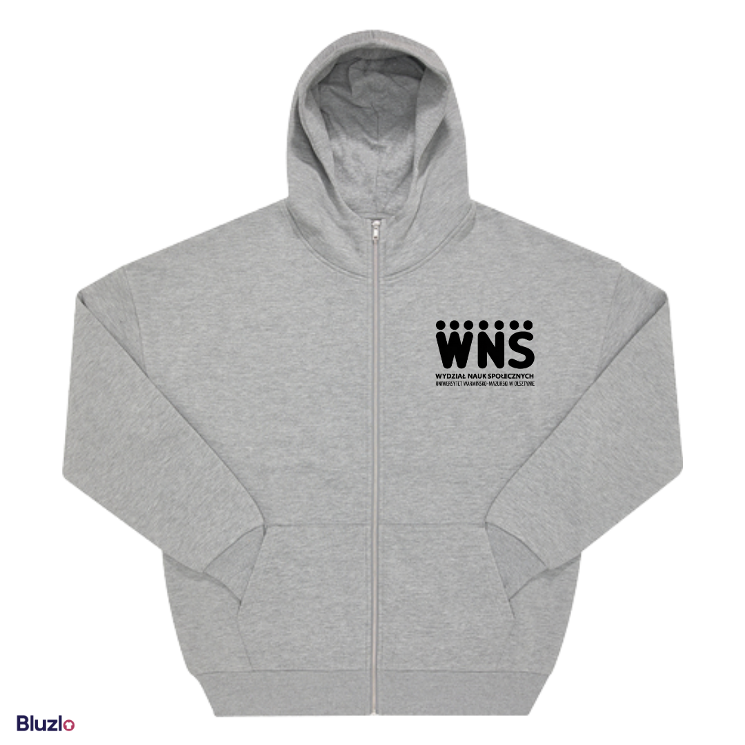 Bluza boxy rozpinana WNS UWM - obrazek 2