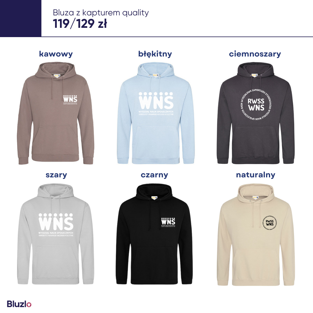 Bluza z kapturem WNS UWM - obrazek 6