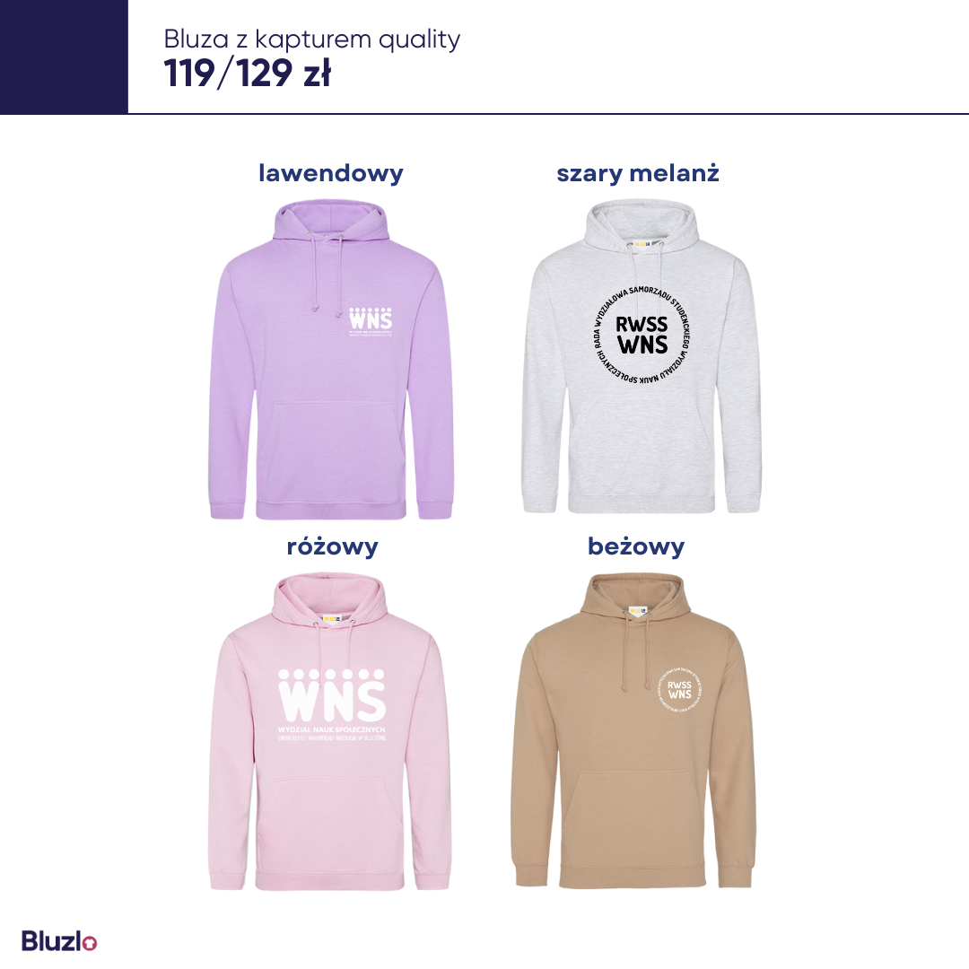 Bluza z kapturem WNS UWM - obrazek 5