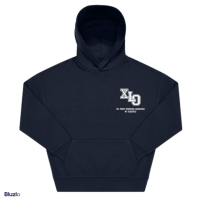 Bluza boxy z kapturem X LO Toruń