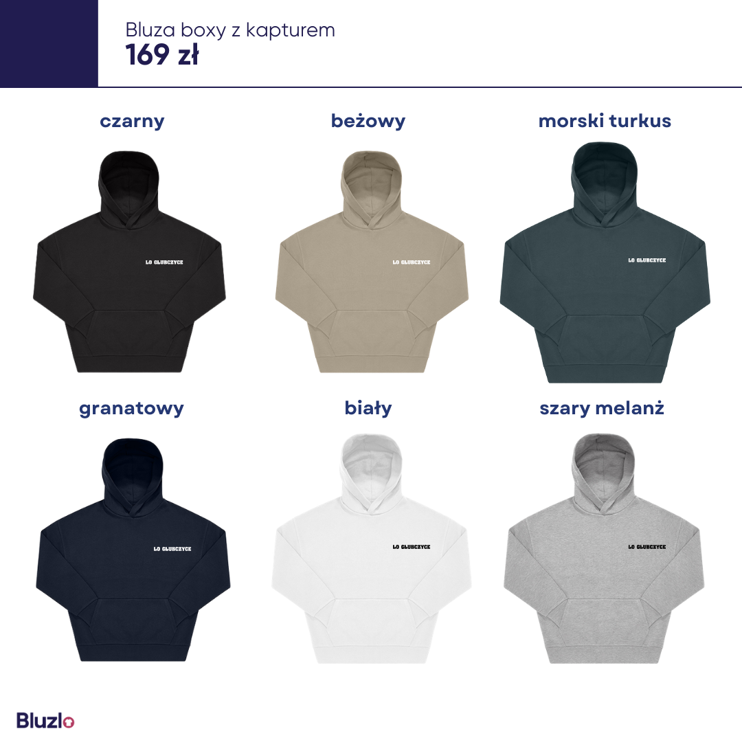 Bluza boxy z kapturem ZSO Głubczyce - obrazek 3