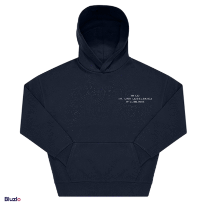 Bluza boxy z kapturem III LO Lublin