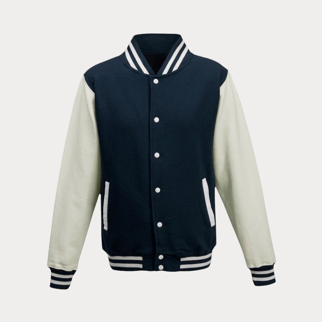 Bluza bejsbolówka unisex z własnym nadrukiem – Premium