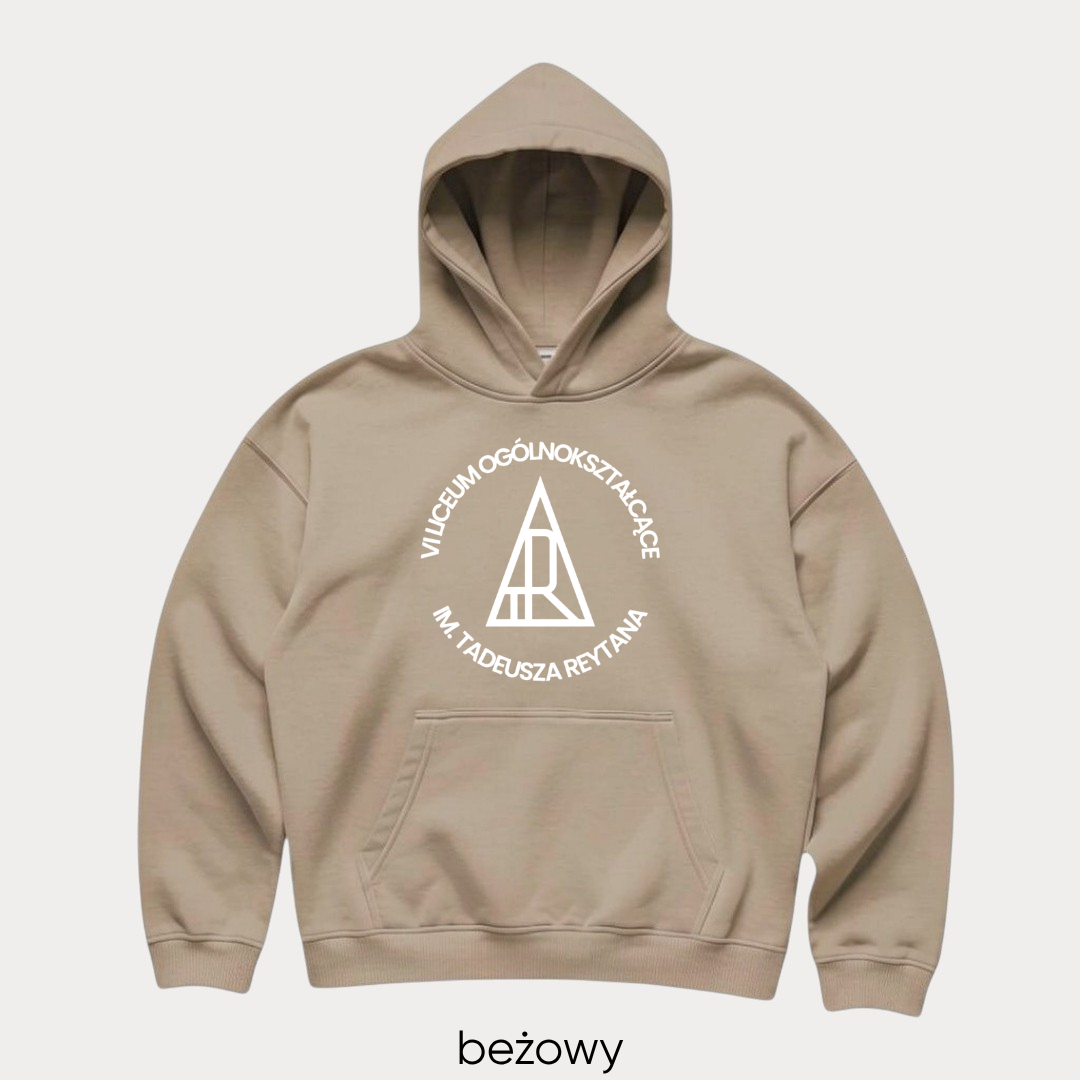 Bluza boxy z kapturem VI LO Warszawa - obrazek 6