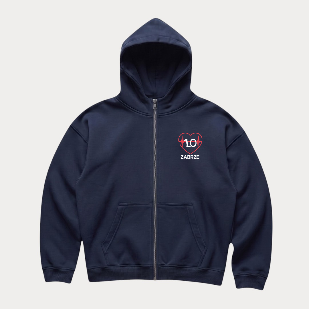 Bluza boxy rozpinana I LO Zabrze