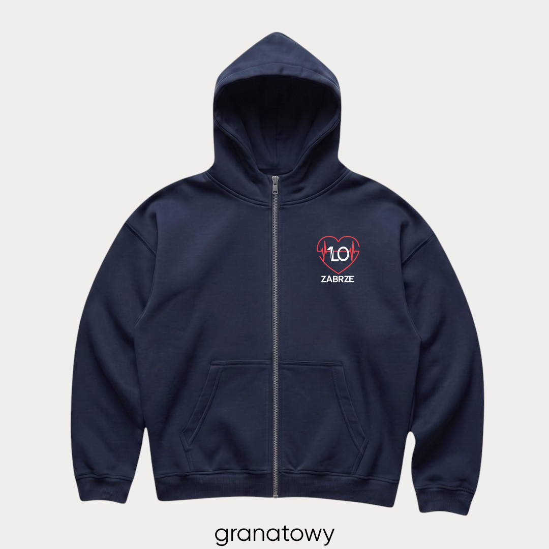 Bluza boxy rozpinana I LO Zabrze - obrazek 5