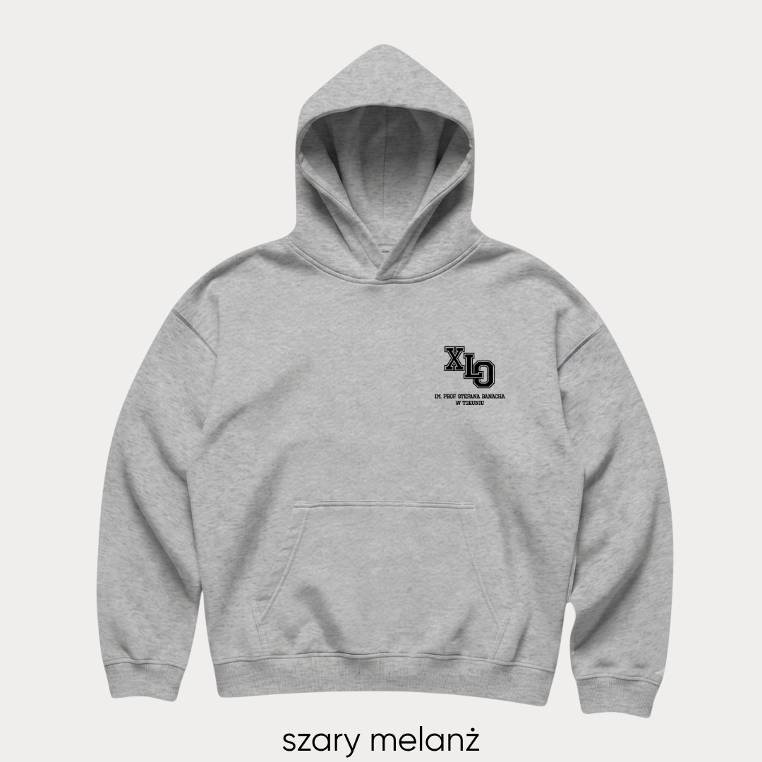 Bluza boxy z kapturem X LO Toruń - obrazek 6